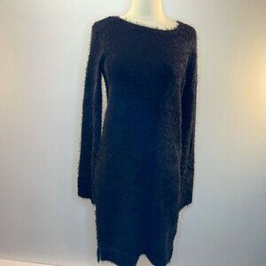 IF IT WERE ME Women's Soft Knit Black Sweater Dress - Size Medium - NWT